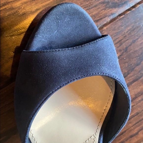 **NEVER WORN** Miu Miu navy suede sandals - Picture 6 of 7